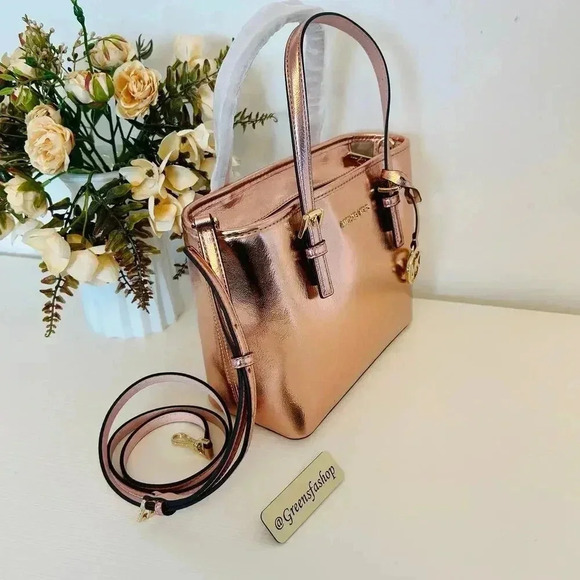 Michael Kors XS Jet Set Travel Carryall Top Zip Tote Primrose - Picture 4 of 11